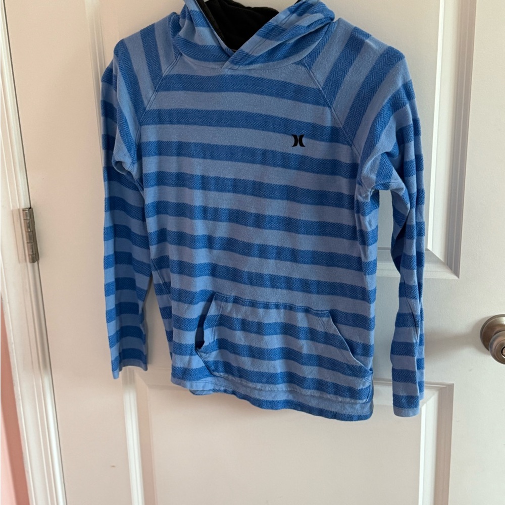 Hurley Blue Striped Kids Hoodie